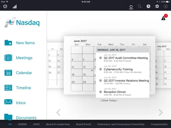 ภาพหน้าจอของ NBV OnPrem iPad 