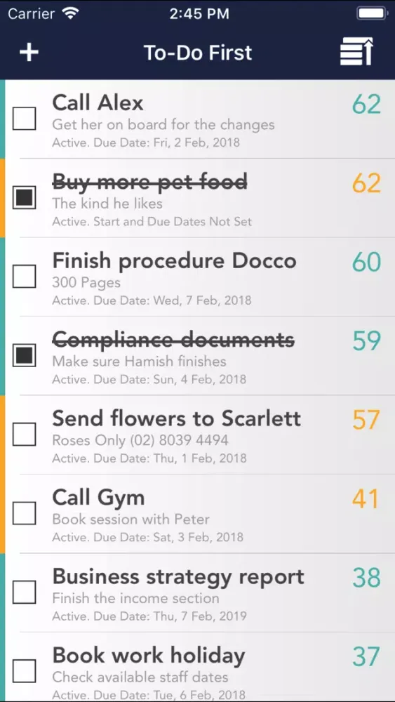 To-Do First سکرین شاٹس