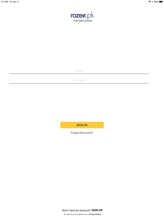 Rozee Employer iPad  سکرین شاٹس