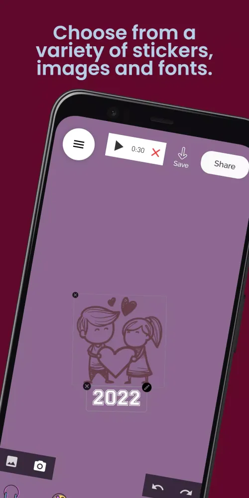 Ảnh chụp màn hình của Audio Status Maker