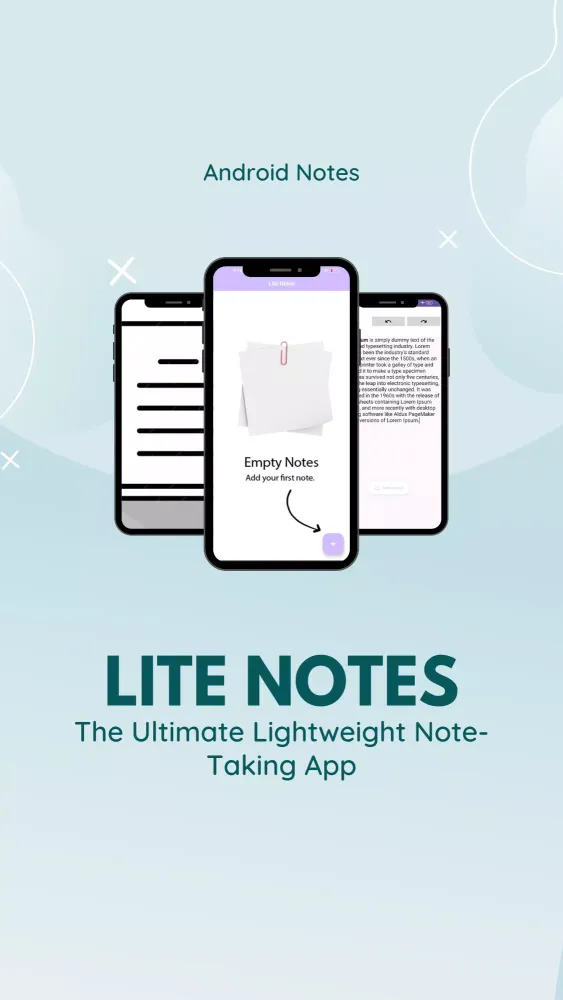 Capturas de tela do Lite Notes