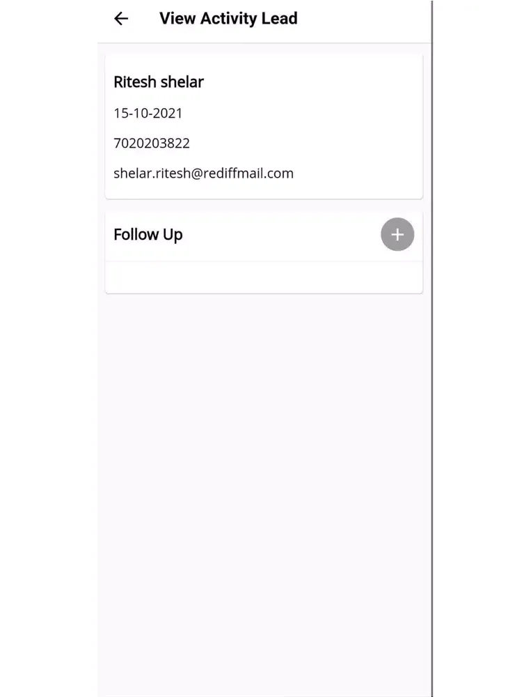 Tangkapan layar NPG SELLERS CRM iPad 