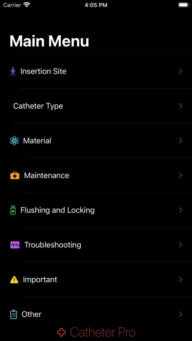 ภาพหน้าจอของ Catheter Pro