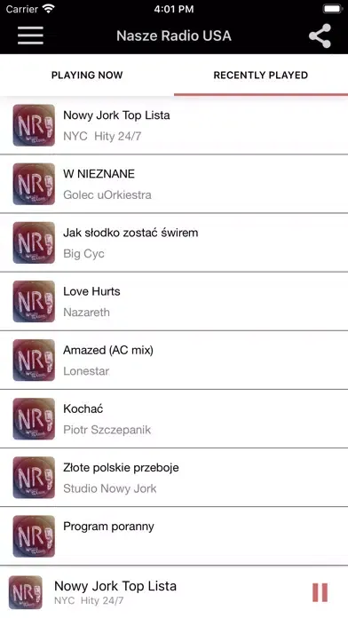 Скриншоты Nasze Radio USA