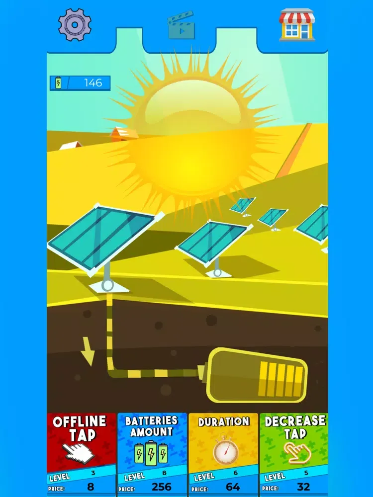 ภาพหน้าจอของ Idle Solar Tapping iPad 