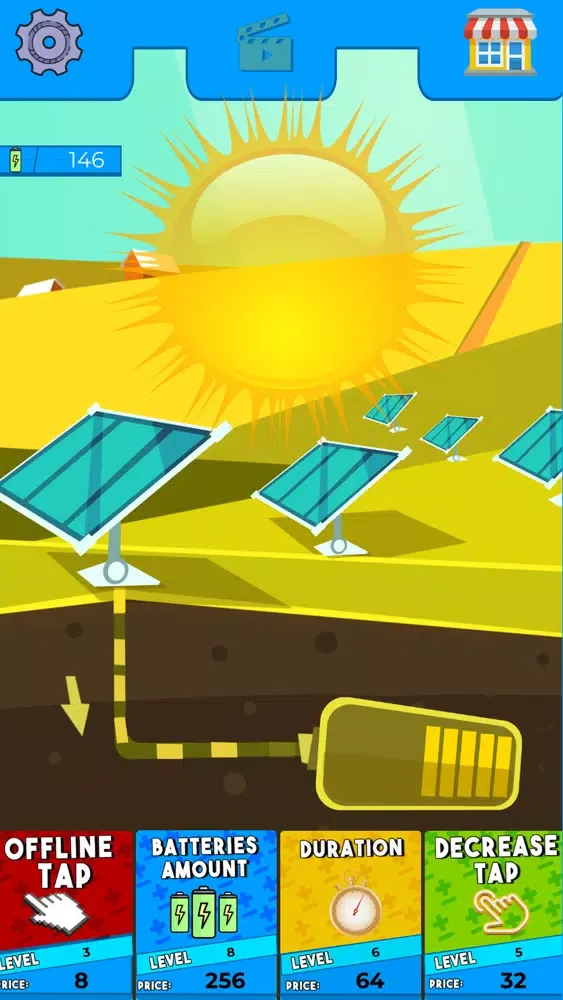 ภาพหน้าจอของ Idle Solar Tapping