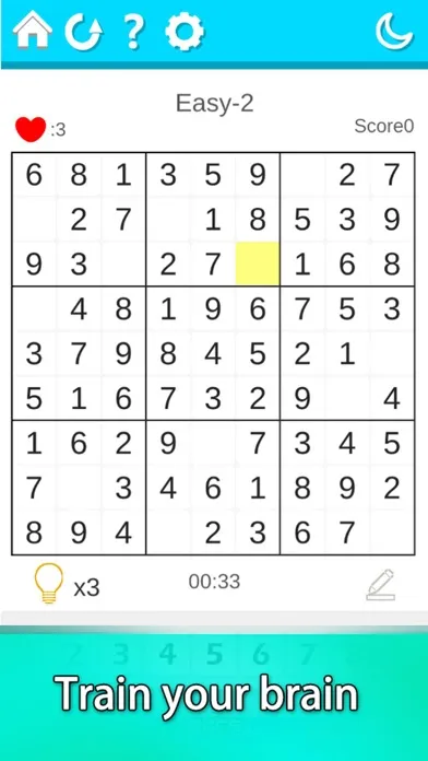 Ảnh chụp màn hình của Sudoku - Training Your Brain