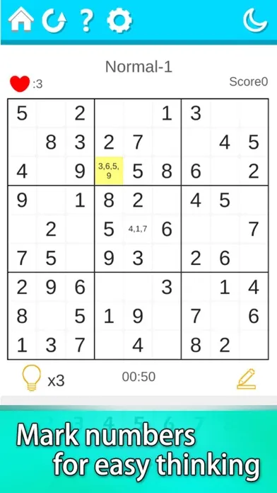Ảnh chụp màn hình của Sudoku - Training Your Brain