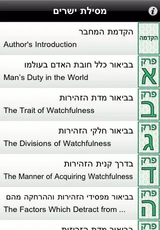 Mesilat Yesharim (Path of the Just) - מסילת ישרים應用截圖