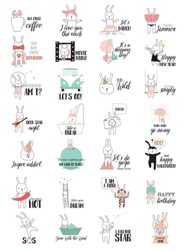 Zrzuty ekranu Little Funny Bunny Stickers! iPad 