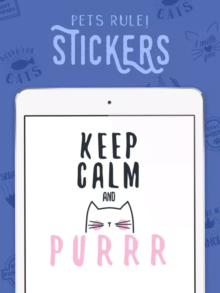 Tangkapan layar Pets Rule! Stickers iPad 