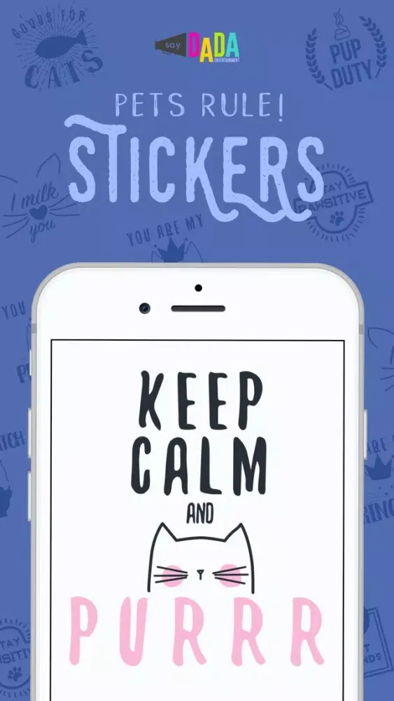 Tangkapan layar Pets Rule! Stickers