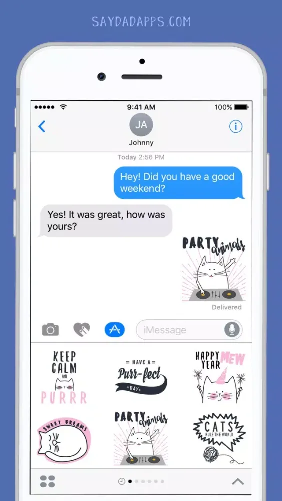 Tangkapan layar Pets Rule! Stickers