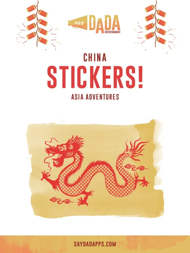 China Stickers - My Asian Adventure iPad 應用截圖
