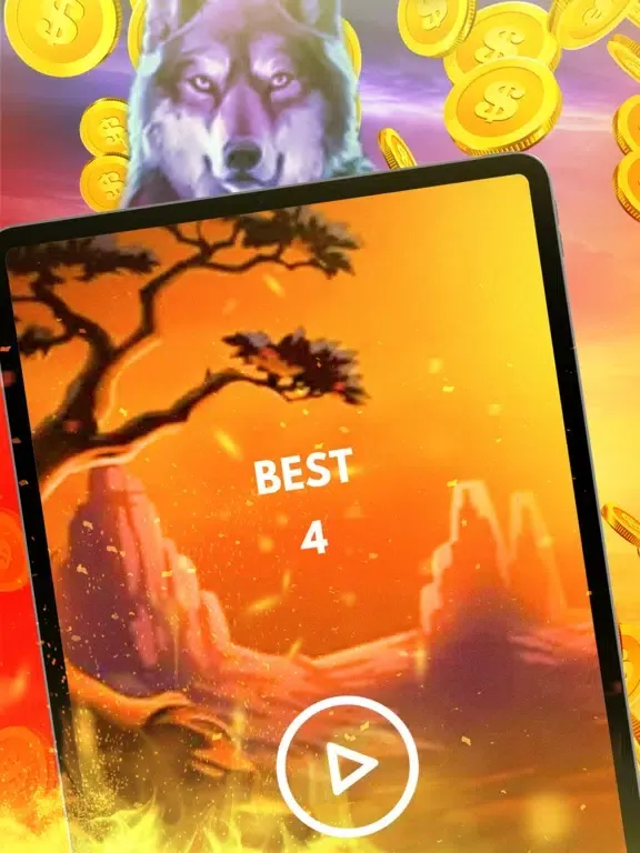 Golden Wolf Coin iPad  स्क्रीनशॉट