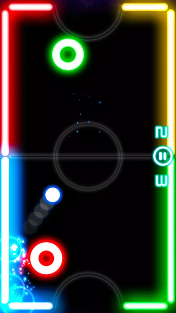 Glow Hockey سکرین شاٹس