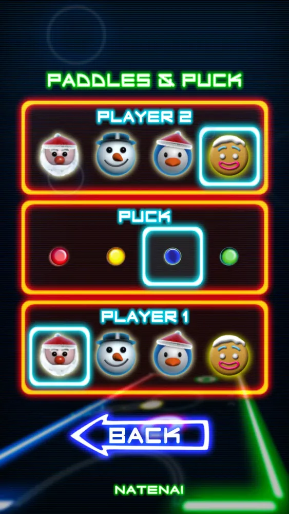 Glow Hockey سکرین شاٹس