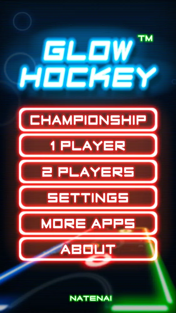 Glow Hockey سکرین شاٹس