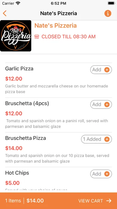 Nate's Pizzeria स्क्रीनशॉट