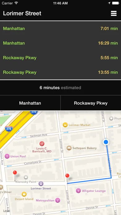 L Train NYC - Arrival Times & Departure Alarms Ekran Görüntüleri