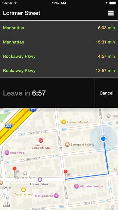 L Train NYC - Arrival Times & Departure Alarms Ekran Görüntüleri