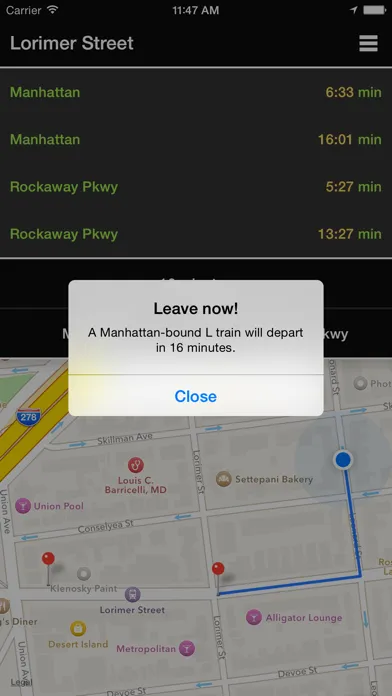 L Train NYC - Arrival Times & Departure Alarms Ekran Görüntüleri