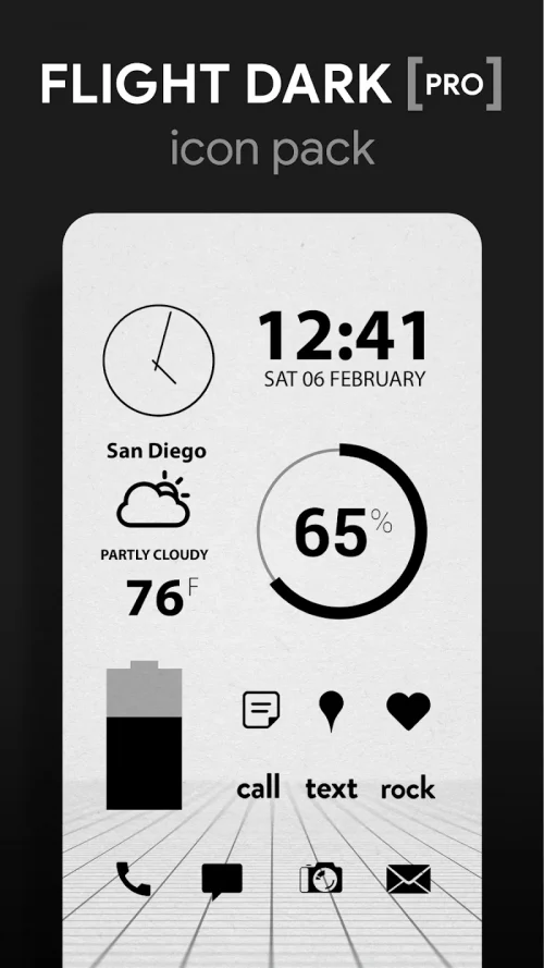Flight Dark Pro - Icon Pack-screenshot-1