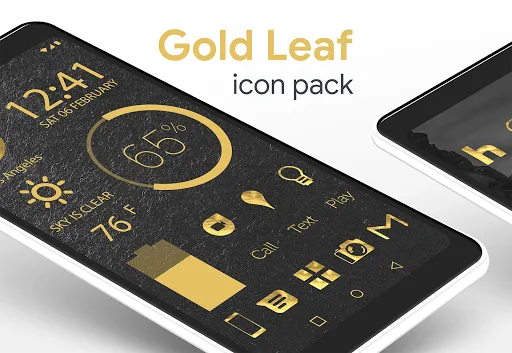 Gold Leaf Pro - Icon Pack سکرین شاٹس