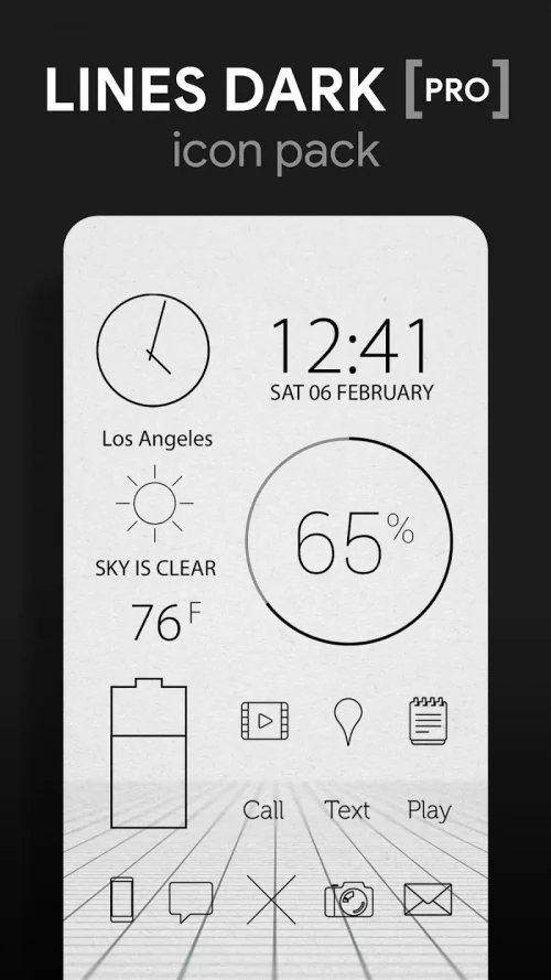 Lines Dark Pro - Icon Pack-screenshot-1