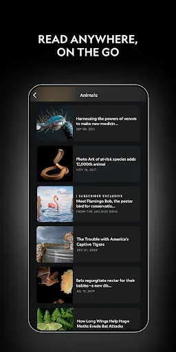 Capturas de pantalla de National Geographic