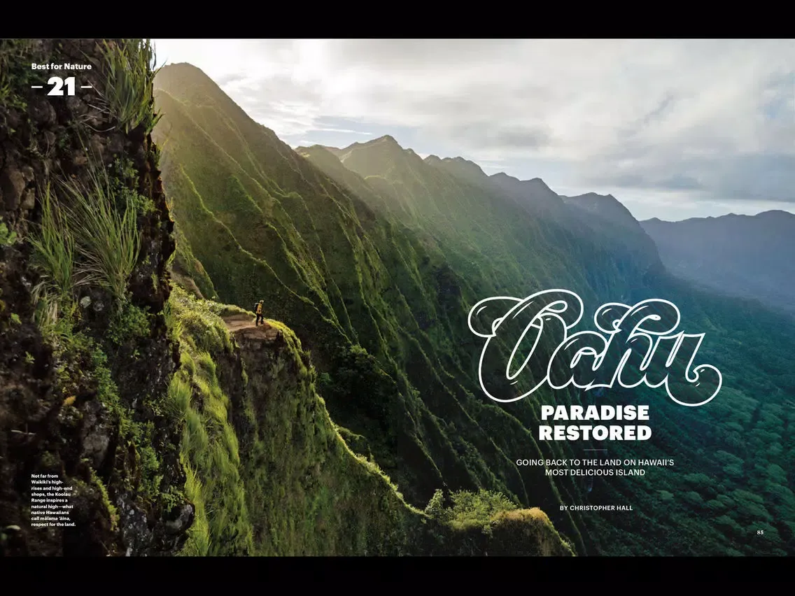 Capturas de tela do Nat Geo Traveler Magazine iPad 