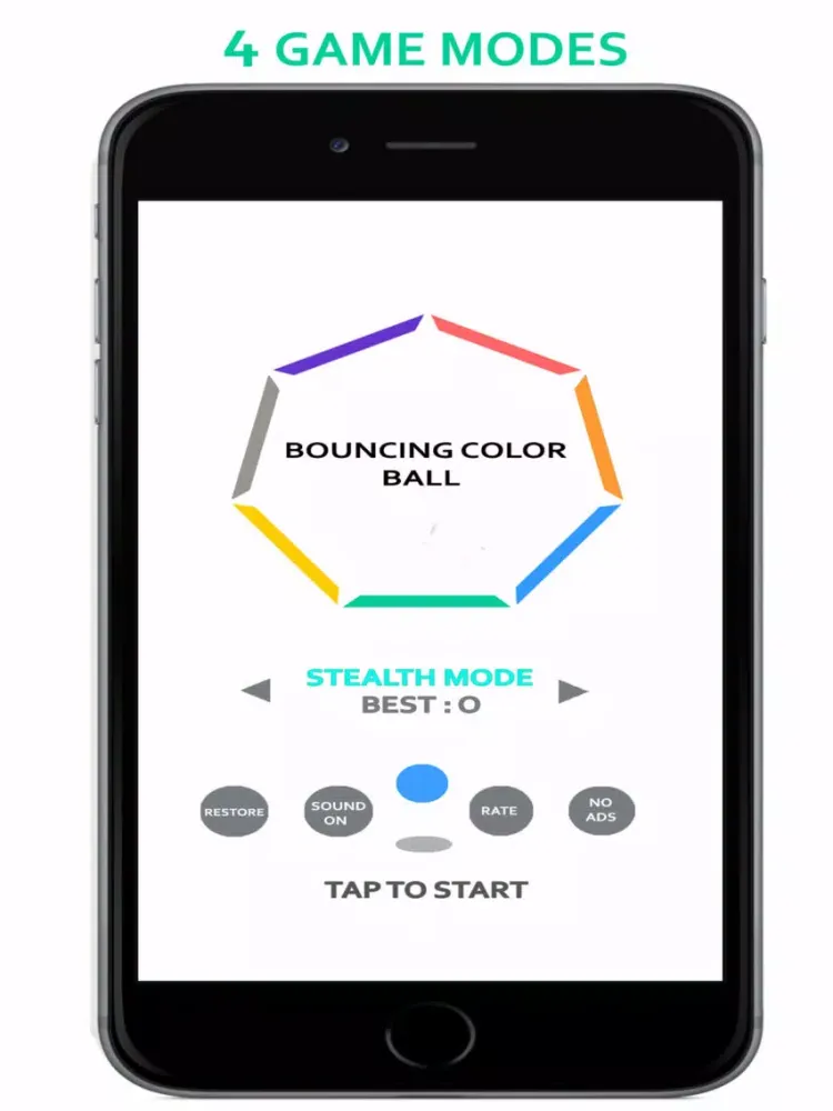 Bouncing Color Ball: An impossible addictive game iPad  স্ক্রিনশট