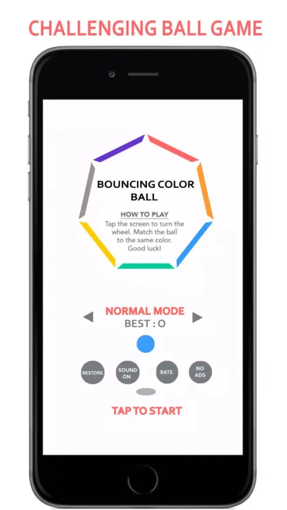 Bouncing Color Ball: An impossible addictive game স্ক্রিনশট