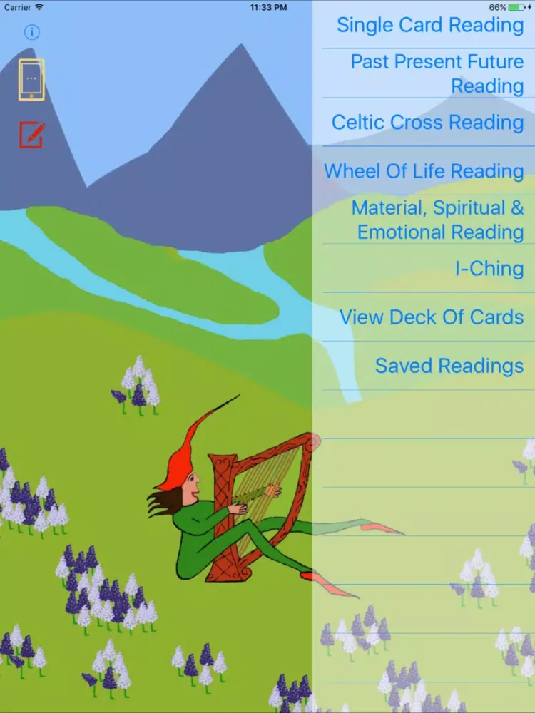 Zrzuty ekranu Free Fairy Tarot Cards, by Jaya Moran iPad 