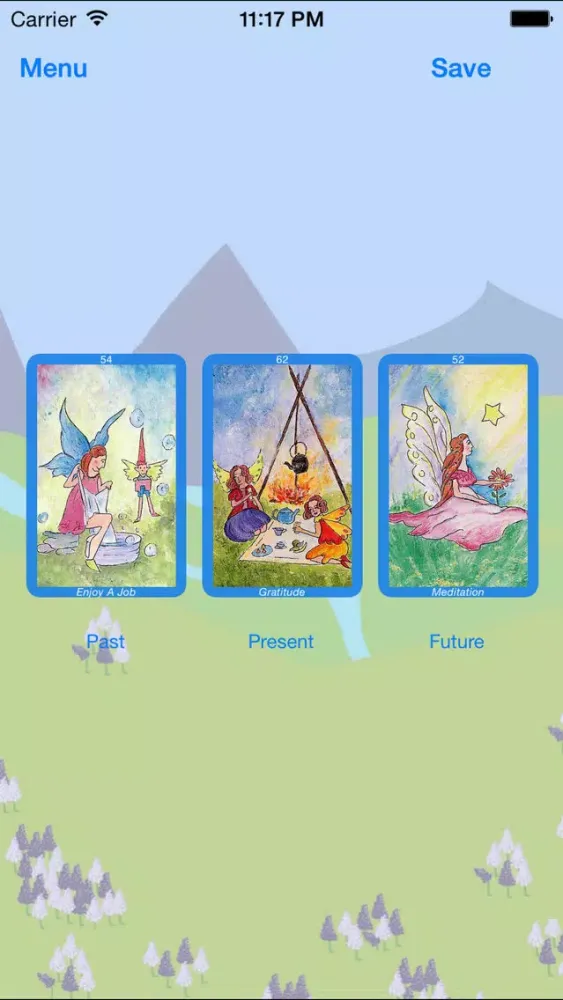 Zrzuty ekranu Free Fairy Tarot Cards, by Jaya Moran