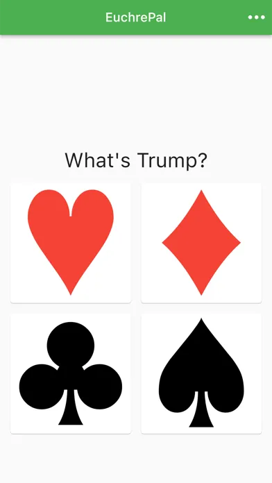 Capturas de tela do EuchrePal