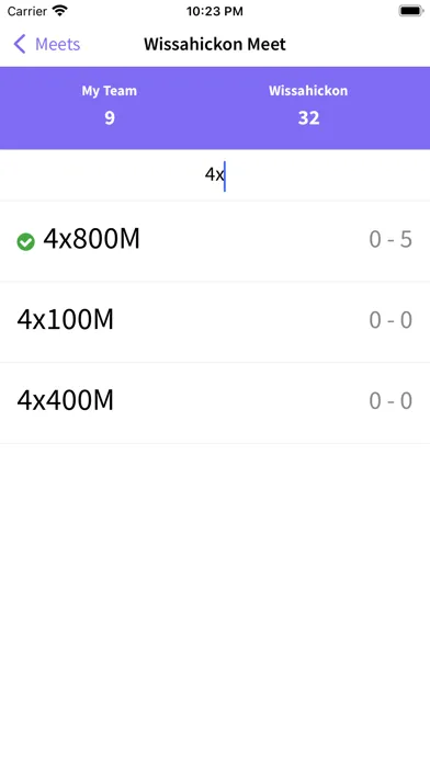 Track & Field Dual Meet Scorer سکرین شاٹس