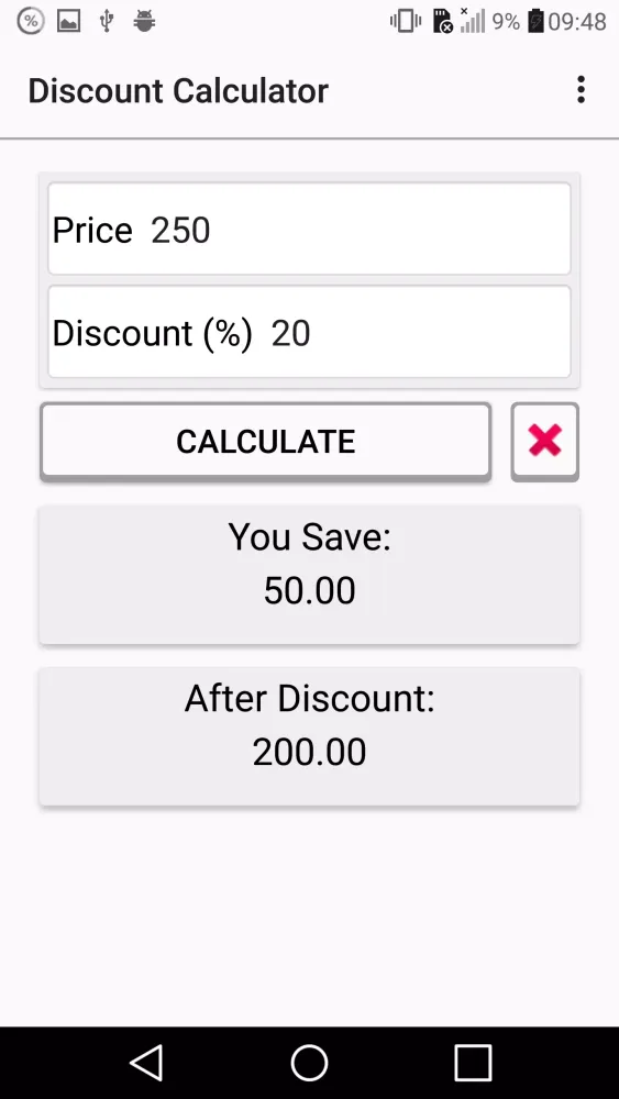 Discount Calculator应用截图