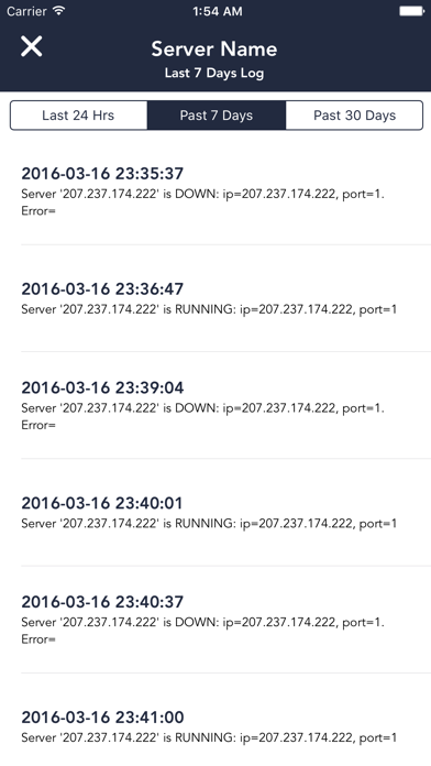 Ảnh chụp màn hình của Uptime - Server Monitor