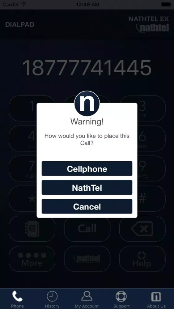 Скриншоты NathTel EX