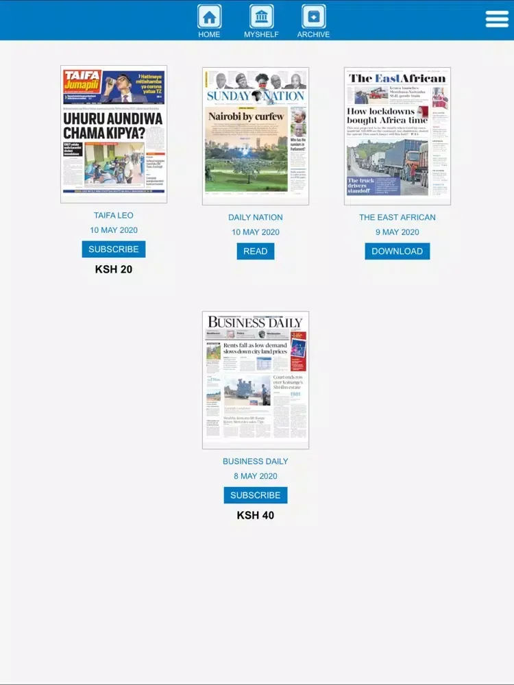 Nation ePaper iPad  スクリーンショット
