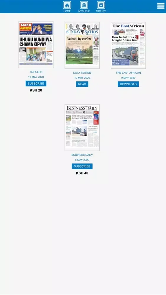 Nation ePaper スクリーンショット