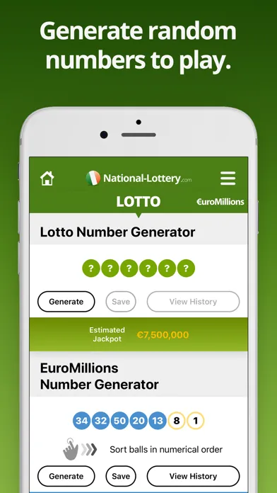 Capturas de tela do Irish Lottery Results