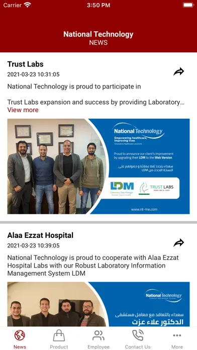 Tangkapan layar National Technology Systems