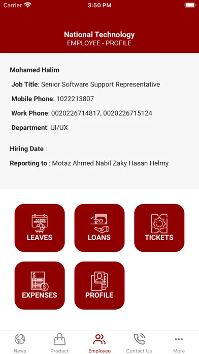 Tangkapan layar National Technology Systems
