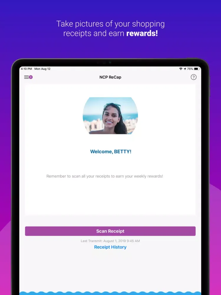ภาพหน้าจอของ NCP ReCap: Shopping Rewards iPad 