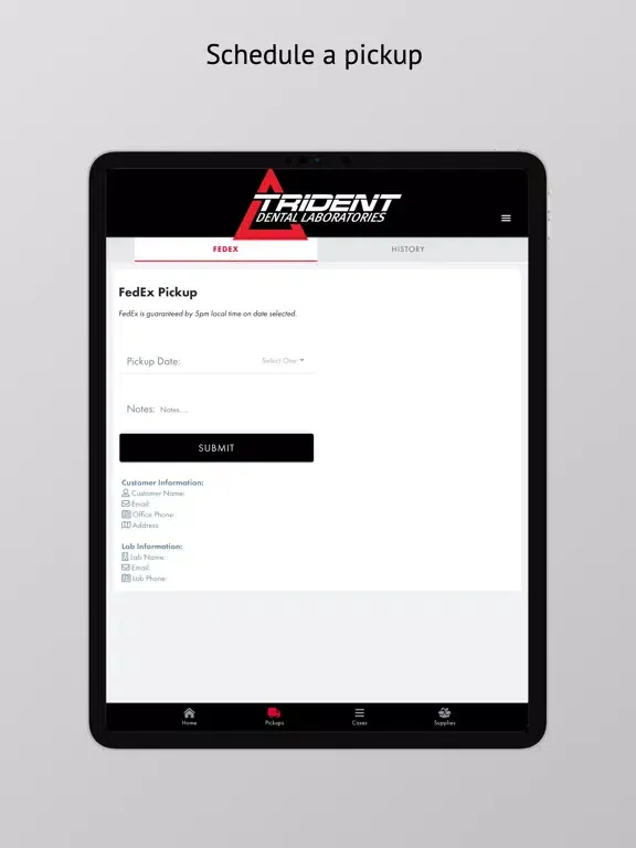 Capturas de pantalla de Trident Dental Lab iPad 