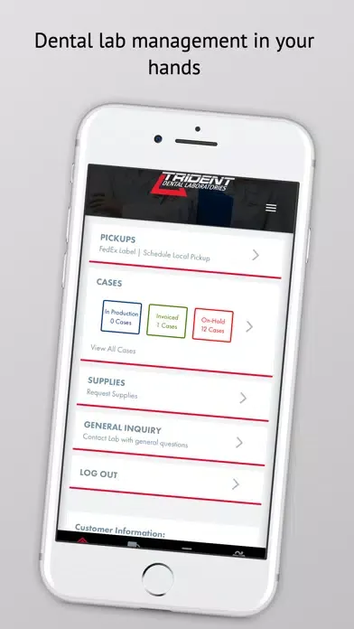 Capturas de pantalla de Trident Dental Lab