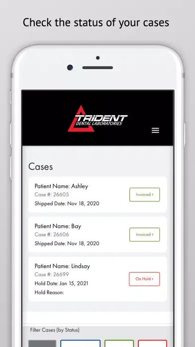 Capturas de pantalla de Trident Dental Lab