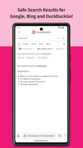 SPIN Safe Browser: Web Filter Screenshots